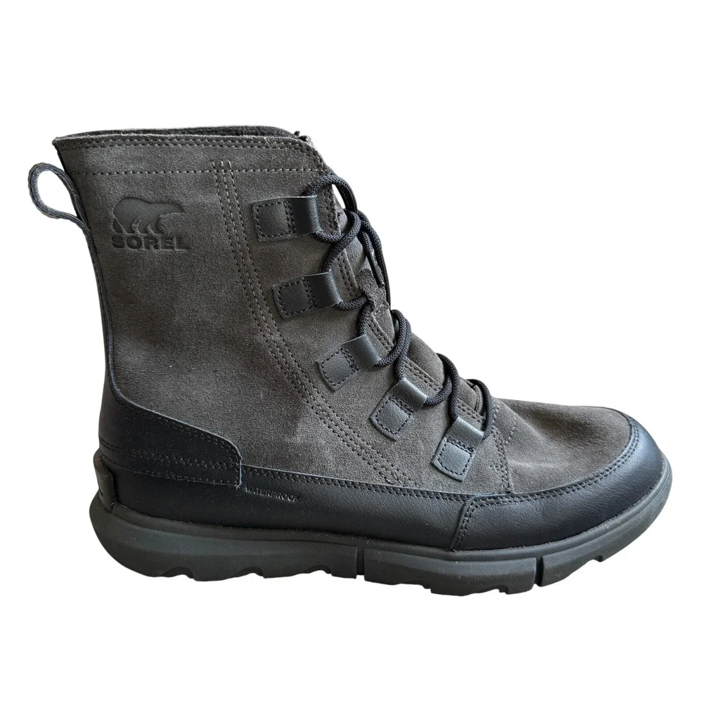 Sorel Explorer II Carnival Felt Mens Size 9.5 Waterproof Insulated Boots Grey
